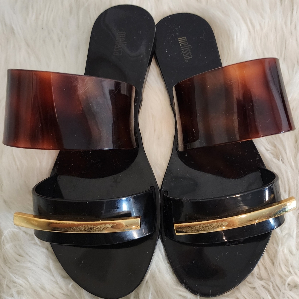 MELISSA WONDERFUL II FLIP-FLOPS ECOLOGICAL MATERIALS SIZE 5 - Picture 8 of 15
